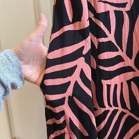 Soma Square Neck Maxi Dress With Built-In Bra / Zebra Palm SzM - Picture 8 of 11